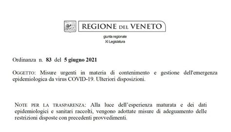 Veneto Zona Bianca Zaia Ha Firmato Lordinanza Cosa Si Pu Fare