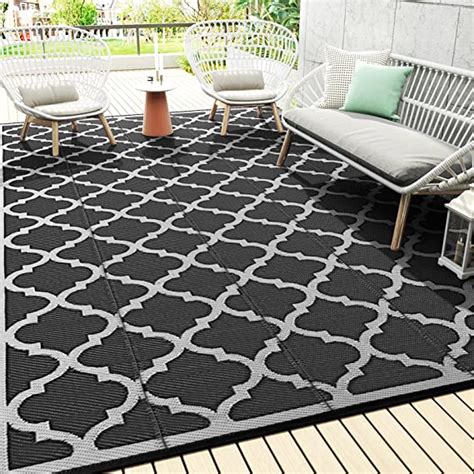 Outdoor Rug Carpet Backyard Mats 6x9 Ft Waterproof Patio Rug Reversible