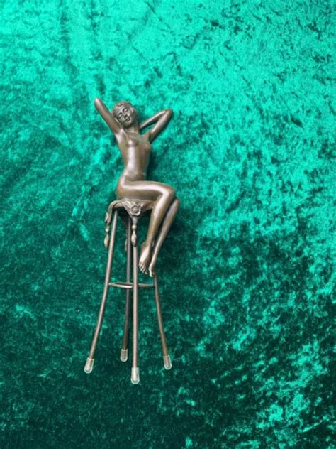 NUDE BRONZE NAKED Art Deco Staue AWAKENING Figure Sculpture 65 00