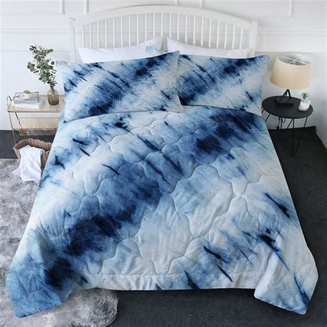 Buy Rainbow Blue Tie Dye Quilt Cover Bedding Set Mydeal