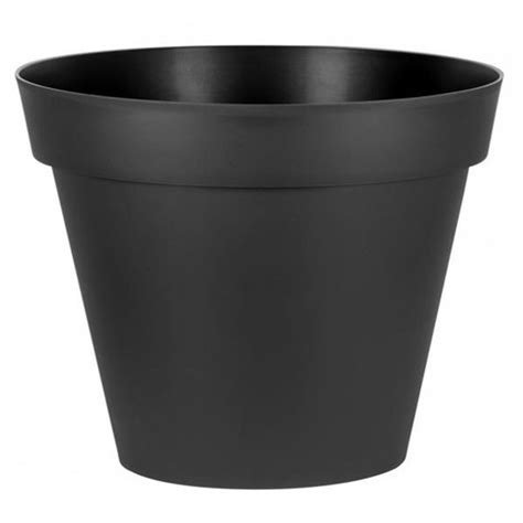 Pot Rond Toscane Xxl Anthracite X Cm L Eda Plastiques