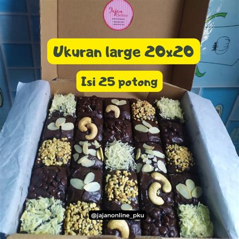 Jual Fudgy Brownies Sekat Berat 900 G Shopee Indonesia