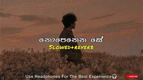 Nopenena Se Radiනොපෙනෙන සේ රැදීslowedreverbmood Music Lk Youtube