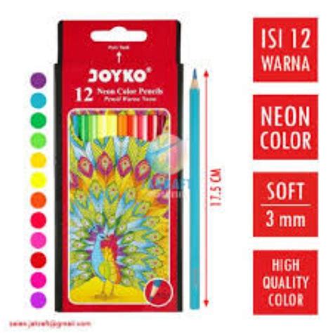 Jual Pensil Warna Joyko 12 Warna Panjang Shopee Indonesia