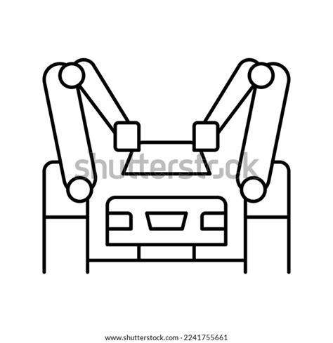 Assembly Car Line Icon Vector Assembly Stock Vector Royalty Free 2241755661 Shutterstock