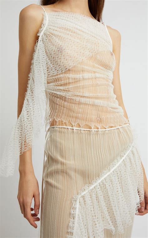 Cascade Cotton Blend Lace Top By Christopher Esber Moda Operandi