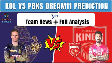 KOL VS PBKS DREAM11 PREDICTION KOL VS PBKS IPL 2021 KOL VS PBKS