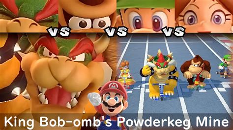 Super Mario Party Bowser Vs Donkey Kong Vs Luigi Vs Daisy King Bob