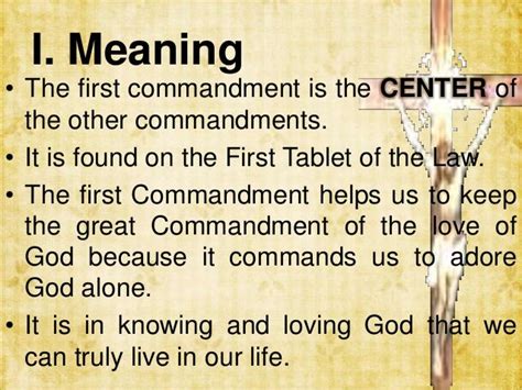 First commandment