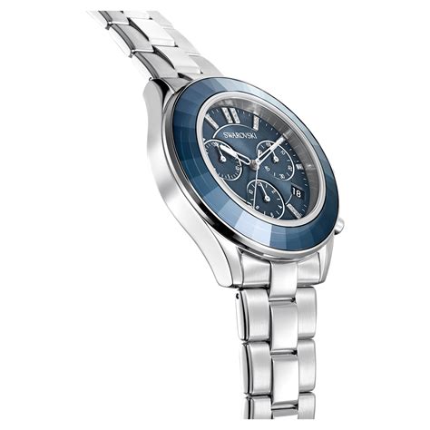 Octea Lux Sport Uhr Schweizer Produktion Metallarmband Blau