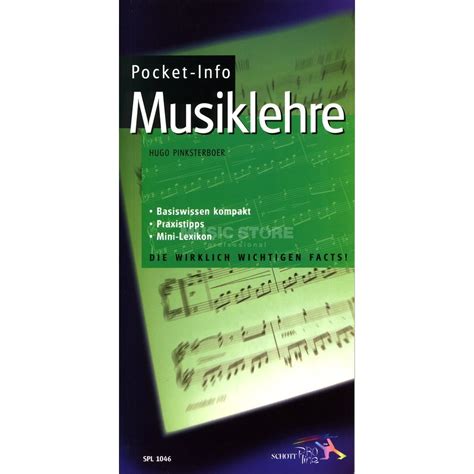 Schott Music Pocket Info Musiklehre Basiswissen Im Mini Lexikon MUSIC