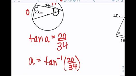 910 Trig And Solving For Angles Of Elevation And Depression Youtube