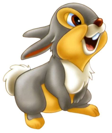 Thumper The Rabbit Bambi Spotprent Disney Tekenfilms Disney Figuren