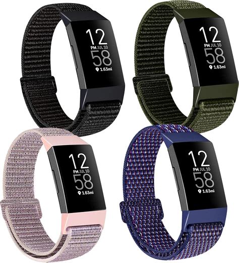 Xfyele Nylon Loop Watch Bands Compatible With Fitbit Charge Charge