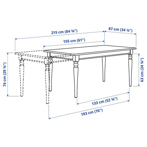 宜家ingatorp 英格托 伸缩型餐桌 白色 70428206 Ikea