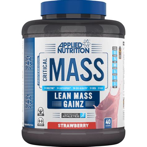 Applied Nutrition Critical Mass Lean Mass Gainz Strawberry Kg