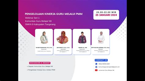 WEBINAR SERI 1 PENILAIAN KINERJA PEGAWAI MELALUI PMM KOMUNITAS GURU