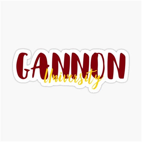 "Gannon University " Sticker for Sale by bkouzoujian | Redbubble