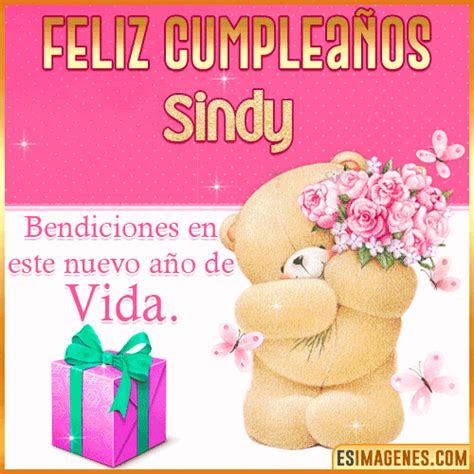 ºº Feliz Cumpleaños Sindy 32 Tarjetas y