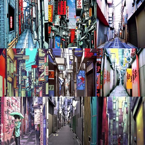 Tokyo Alleyway By Neon Genesis Evangelion Stable Diffusion Openart