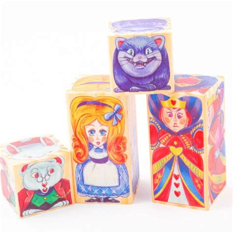 Brinquedos Alice No Pais Das Maravilhas - Alice no País das Maravilhas Kit Médio Blocos Contador de Histórias ...