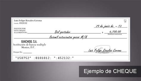 C Mo Llenar Un Cheque Bancomer Paso A Paso