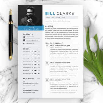 Professional Job CV Resume Template By ResumeInventor TPT