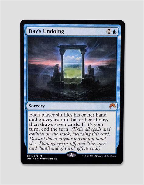 Day S Undoing From Magic Origins Ori Hologram Mtg Proxy Magic Cardplus