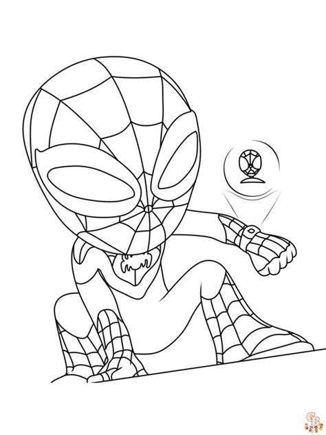 Spiderman And His Friends Coloring Pages