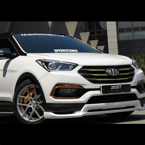 Front Rear Lip Body Kit Parts Unpainted For Hyundai Santa Fe Sports