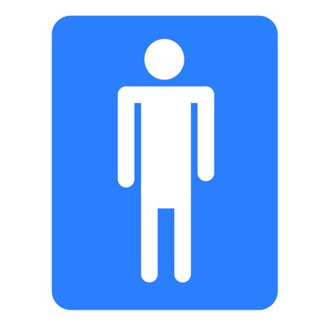 Men's bathroom sign vector clip art | Free SVG