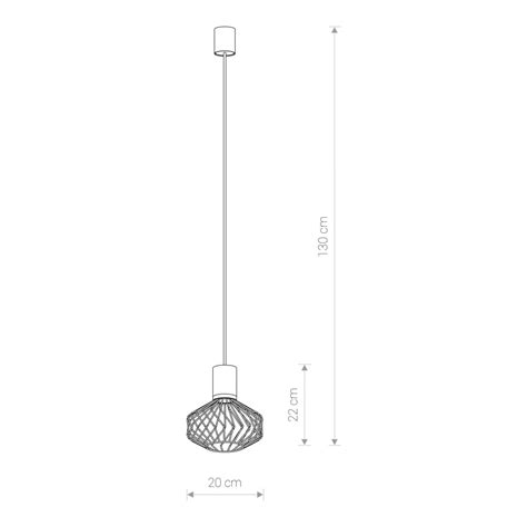 Czarna lampa wisząca punktowa z drucianym kloszem Nowodvorski 8862 Pico