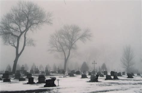 Foggy Cemetery by Liesa-Orlea on DeviantArt