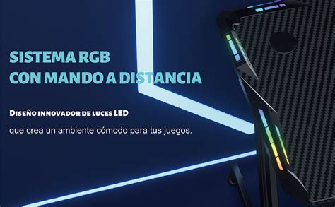 Hlfurnieu Mesa Gaming Con Led Ergon Mico Mesa Gamer X Cm