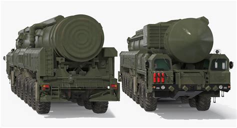 RT 2PM Topol Mobile Intercontinental Ballistic Missile 3D Model 149