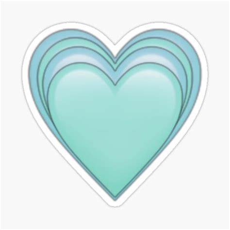 "Blue Heart Emoji" Sticker by listorres | Redbubble