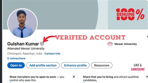 How To Verify Get Verified Badge On Linkedin Profile For Free With Step