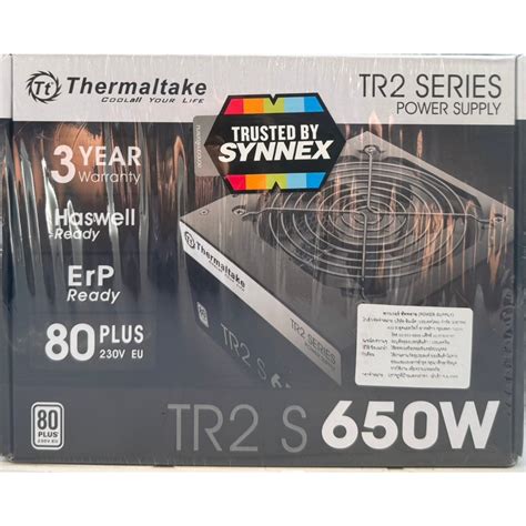 Power Supply อุปกรณ์จ่ายไฟ Thermaltake Tr2 S 650w 80 Plus Black มือ 1 Shopee Thailand