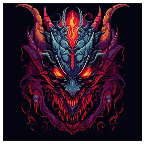 Premium Vector Closeup Of Dragon Spewing Flames On Black Background