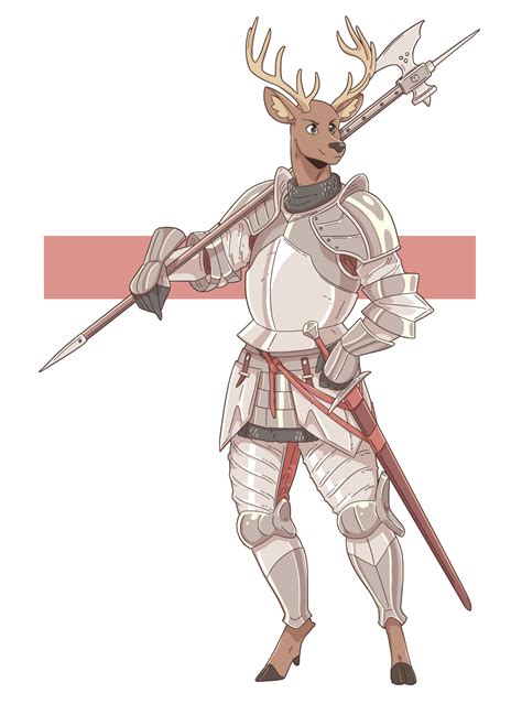 A Dumping Ground for Shitty Drawings - Stag knight (Commissioned by ...