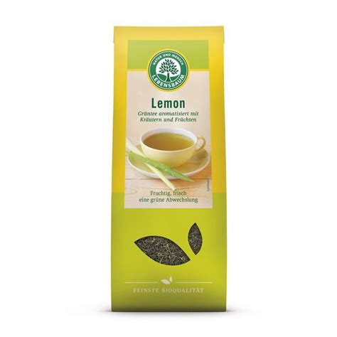 Lebensbaum Lemon Grüntee Bio 75g ekomarkt de