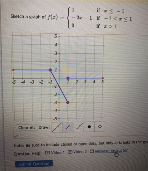 Solved 1 Sketch A Graph Of F X 1 If X