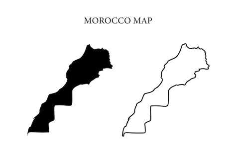 Premium Vector Morocco Region Country Map Vector