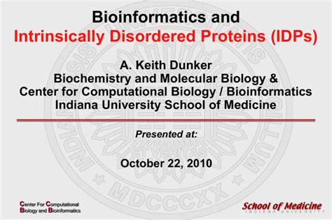 Intrinsically Disordered Proteins IDPs