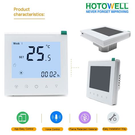 Hotowell Smart Room Temperature Controller Electric Floor Heating Wifi