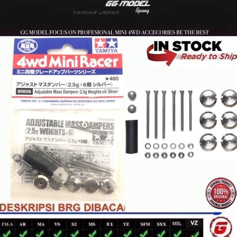 Jual Gratis Ongkir Tamiya 95608 Adjustable Mass Dampers 25g Weights X6