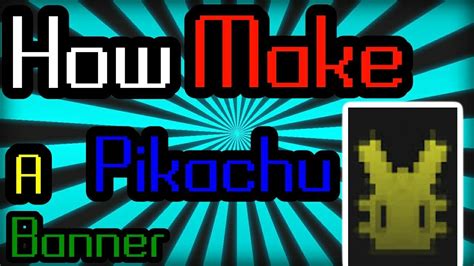 How To Make A Pikachu Banner Minecraft Beta 1 2 Youtube