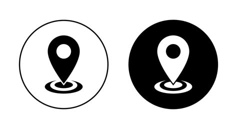 Address Map Location Icon Vector