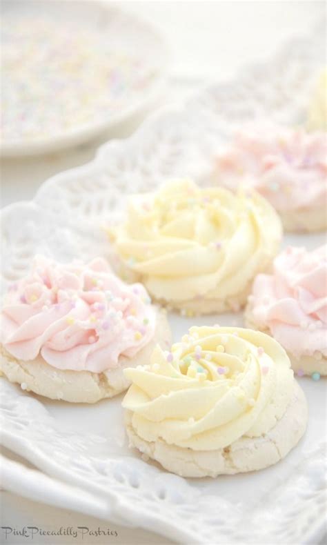 French Vanilla Cake Mix Cookies With Buttercream And Sprinkles French