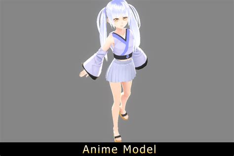 【original】anime Character Suzuran Mage Costumev1 Contain Vrm 3d Characters Unity Asset